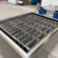 Système de grue pour machine à glace en blocs 3000 kg/24h, automatique, blocs de glace de 10 kg, acier inoxydable industriel, capacité de stockage de 500 kg, système à engrenages
