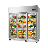 Réfrigérateur Vitrine à Porte Vitrée Électrique Vertical avec Dégivrage Automatique et Contrôle Numérique de la Température pour Bar, Réfrigérateur à Bière Vertical