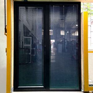 Volet roulant de sécurité en aluminium robuste, noir, résistant au vent, pour fenêtre à battants - Product Image 1