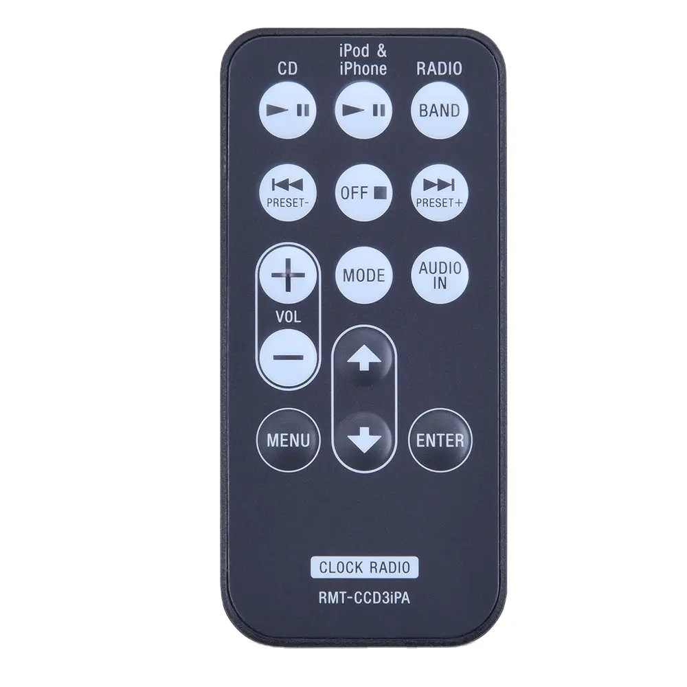 Originale per Sony Clock Radio Remote control RMT-CCD3iPA muslimed Fernbedienung