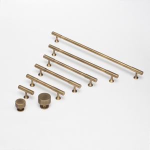 Poignée en laiton de haute qualité Qiansi HK0134 pour meubles modernes, poignée en T pour tiroir, bouton de <span class=keywords><strong>commode</strong></span>, poignées longues pour armoire et penderie - Product Image 2