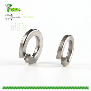 Venta al por mayor DIN 127 Arandela de bloqueo de resorte 304 316 Kit surtido de acero inoxidable Tamaño M2 a M36 Arandelas de resorte para tornillos Pernos - Product Image 3