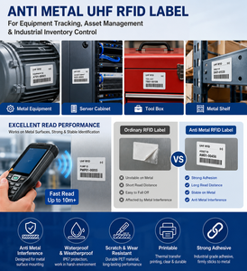<b>Printable</b> Anti Metal UHF <b>RFID</b> <b>Label</b> for Equipment Tracking Fixed Asset Management and Industrial Inventory Control - Product Image 3