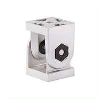 Personnalisé norme ue 2020 3030 4040 4545 aluminium extrudé profil connecteur bobine Joint Angle support pivotant