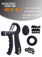 Balle de massage en gros Renforceur de poignée de main Compteur d'avant-bras Pince à main multi-doigts Kit de musculation (lot de 5)