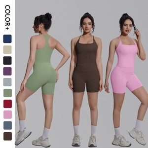 Completo Set Yoga Donna: Top Sportivo a Rapida Asciugatura, Reggiseno e Pantaloncini <span class=keywords><strong>Aderenti</strong></span> per Corsa e Fitness - Product Image 1