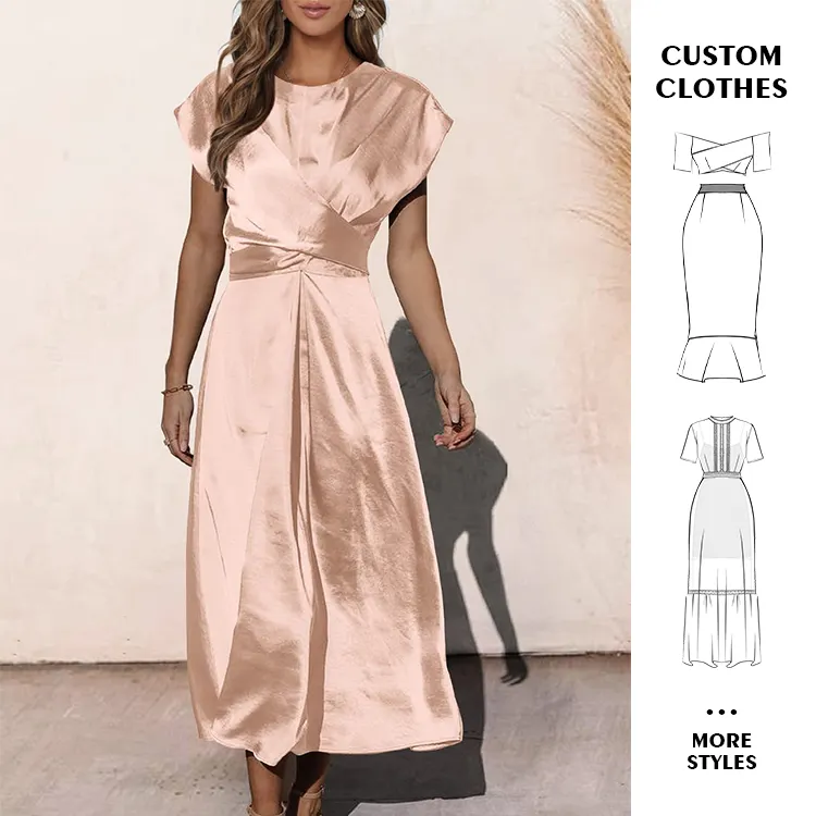 Fashion New Arrivals Elegant Formal Custom Ladies sexy maxi evening Dress For Womens Clothing prom Women's Casual long Dresses