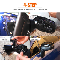 Venta al por Mayor de 2 Luces LED para Espejos Laterales, DRL Blanco/Azul y Direccional Ámbar para Subaru Forester/Impreza/WRX STI