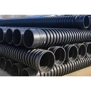 Professional aging resistance winding structure B-type corrugated tube hdpe carat tube 12 inch drain pipe