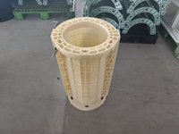 Système de coffrage rond en plastique CONSO, coffrage en béton réutilisable haute résistance pour la construction de bâtiments en béton
