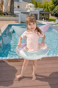 ห่วงยางว่ายน้ำเด็กแบบกางเกง ลายโฮโลแกรมวิบวับ สไตล์นางเงือก  วัสดุ PVC หนาพิเศษ  พร้อมส่ง - Product Image 4