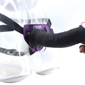 FAAK G118 Dildo realista largo con ventosa, tacto de piel, doble capa de silicona, juguete sexual para mujer, masaje y coqueteo. - Product Image 4