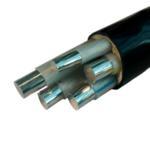 כבל חשמל מבודד XLPE עם ליבות 3+1 3+2 <span class=keywords><strong>4</strong></span>+1, עשוי מסגסוגת אלומיניום מעכב בעירה, עם שריון פלדה ומעטפת PVC - Product Image 1