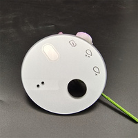 Panel Kaca Temper Bulat Berlubang Cetak Khusus 0.5mm 0.7mm 1mm 2mm 3mm 4mm 5mm 6mm untuk Peralatan Rumah Tangga