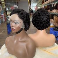 Harga Grosir Produk Wig Rambut Asli Wig Murah 13x4 Keriting Kecil Wig Chioma Warna Alami Tersedia