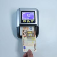 Détecteur de monnaie portable universel en plastique de petite taille avec écran LED, vitesse de 600 billets/min, batterie au lithium pour les devises en dollars