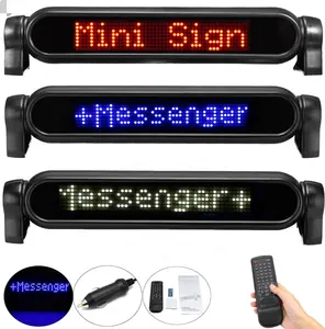 LED car sign scrolling message display screen car voltage 12V remote controller with red/yellow/green color LED CAR SIGN