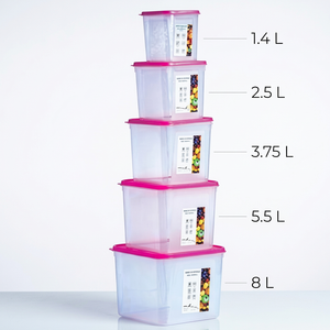 Multifunctional Bpa-free Portable Square <b>Plastic</b> Fridge <b>Food</b> Storage <b>Containers</b> Transparent Kitchen 3-10L Modern Design Keep - Product Image 1
