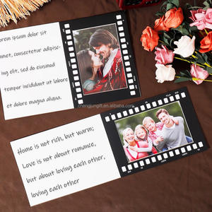 بطاقة شكر مخصصة يدوية الصنع قابلة للطي مع إطار صور 4×6 بوصة مع ختم ذهبي وقص ورقي - Product Image 5