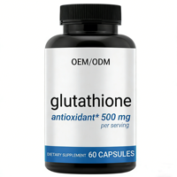 Complément Alimentaire Végétalien Antioxydant Éclaircissant pour la Peau à Base de Glutathion Haute Concentration, Marque Privée OEM