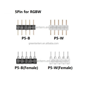 100pcs 4pin 5pin 2.54mm Kim kết nối P4 P5 màu đen trắng nữ đôi kim nối cho 5050 <span class=keywords><strong>RGB</strong></span> RGBW <span class=keywords><strong>LED</strong></span> <span class=keywords><strong>Strip</strong></span> Lights - Product Image 3