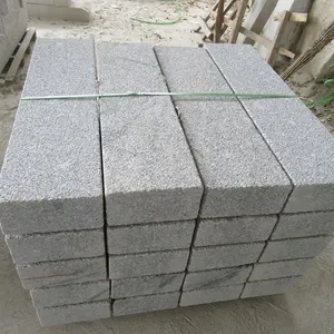 중국 G602 Sandblasted 표면 연석 회색 화강암 포석 정원