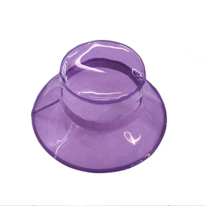 Sombreros Impermeables Transparentes de 9 Colores con Logotipo Personalizado, Sombrero de Cubo de Plástico de Ala Ancha, Sombreros de <span class=keywords><strong>Lluvia</strong></span> Transparentes de PVC <span class=keywords><strong>para</strong></span> Mujeres y Niñas - Product Image 5