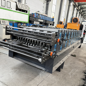 Galvanized Metal 820 <b>Tile</b> 820 Corrugated Roof <b>Sheet</b> Double Layer Machine Engine Gear Bearing Motor PLC Control 380V for Bolivia - Product Image 4