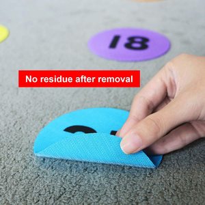 다채로운 카펫 명소 서클 마커 번호 교육 아이들은 나일론 후크 및 루프를 찾도록 훈련받습니다. - Product Image 2