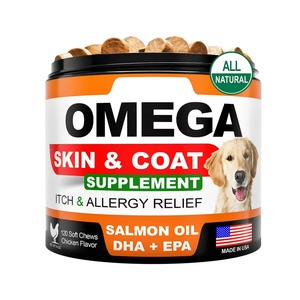 OEM ODM Hond Omega 3 6 9 Huid & Vacht Supplement Jeuk & Allergie Verlichting Verbeterde Botdichtheid Zalmolie Tabletten - Product Image 1