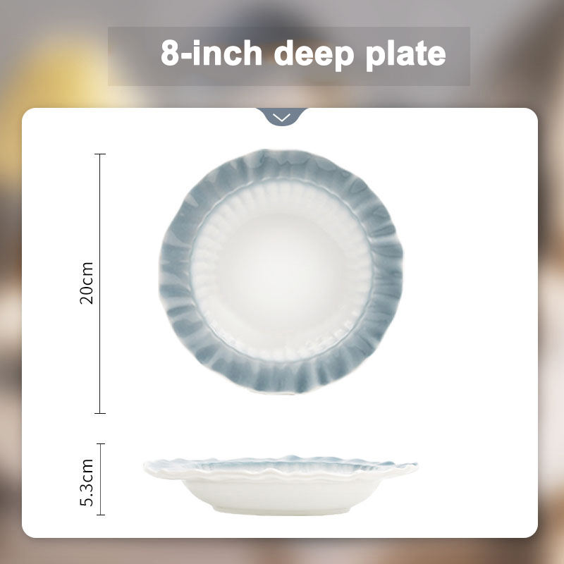 8-inch deep plate