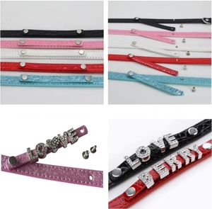 Có Thể Điều Chỉnh Sang Trọng Con Chó Cổ Áo Đầy Đủ Kim Cương Bling Tùy Chỉnh Tên Chữ PU Da In Tự <span class=keywords><strong>L</strong></span>àm Con Chó Nhỏ Sang Trọng Rhinestone Con Chó - Product Image 5