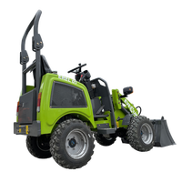 EVERUN EREL05 500kg CE EPA Mini Kompakter Landwirtschafts- Bau- und Garten-Knickgelenk-Elektro-Radlader