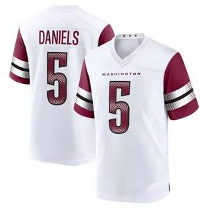 2024 Mes 5 Jayden Daniels Commander Trikot Vizepräsident American Football Shirt Genähtes Besticktes Uniform - Product Image 3