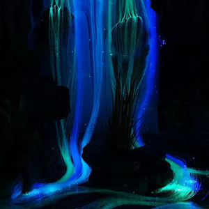 Source de lumière LED personnalisée à <span class=keywords><strong>fibre</strong></span> <span class=keywords><strong>optique</strong></span>, dimmable, pour décoration de mariage, lampe cascade, indice de protection IP33, télécommande, CRI80 - Product Image 5