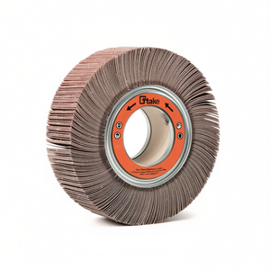 TTAKE Cylindrical Flap Wheel Abrasive Cloth Corundum 165x30x54mm with Hole for <b>Angle</b> <b>Grinder</b> AB1077 - Product Image 2