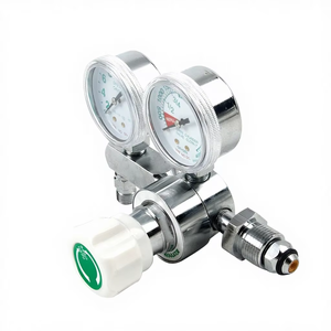 Régulateur de débit et de pression pour bouteille d'oxygène médical CGA992 double jauge, durable - Product Image 4