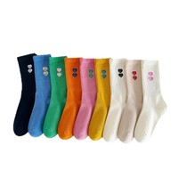 Chaussettes tendance, chaussettes de sport à double cœur assorties à des collants de requin, chaussettes pour femmes