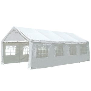 Tente de réception extérieure de luxe en PVC blanc, 6x12m, pour 300-500 personnes, résistante au vent, galvanisée, pour mariages et événements, BM-TE01, tissu robuste Galva - Product Image 1