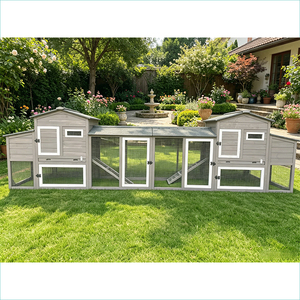 Gallinero para 15 a 25 <span class=keywords><strong>Pollos</strong></span>, de Dos Pisos, Moderno, Multifuncional, Resistente al Invierno, con Techo Impermeable de Asfalto - Product Image 1