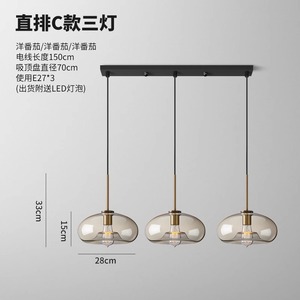 Şeffaf cam küre lamba restoran Bar Modern Minimalist tek kafa kişilik yaratıcı küresel kabarcık kolye lambaları. - Product Image 6