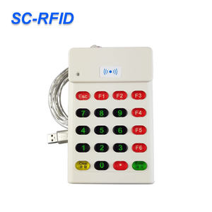 공장 재고 USB 인터페이스 125Khz <span class=keywords><strong>RFID</strong></span> 카드 리더 키보드 스타일 숫자 버튼 비접촉식 13.56mhz NFC 카드 리더 - Product Image 6