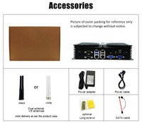 Router Firewall Mini LAN 2.5G In-tel I5-6200U DDR4 SSD+HDD PC Industri Tanpa Kipas Perangkat Jaringan PfSense
