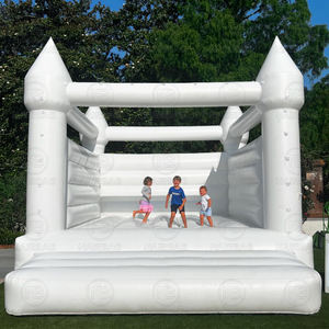 Castillo Hinchable Blanco Brincolín Inflable de 13 x 11.5 pies Casa Burbuja de 10 pies Carpa Domo <span class=keywords><strong>para</strong></span> Fiestas de Boda - Product Image 2