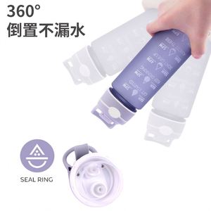 32 Oz Tritian Frosted Reusable <b>Bottle</b> With Spray Function <b>Motivational</b> and Portable Camping for Boiling <b>Water</b> - Product Image 4