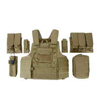 Doublesafe personalizado Molle táctico de liberación rápida combate fantasma chaleco táctico placa verde portador armadura chaleco balístico
