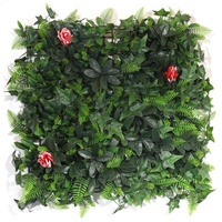 DBDMC prix usine 50*50cm buis artificiel verdure mur plante pour Halloween nouvel an décorations mur de verdure artificielle
