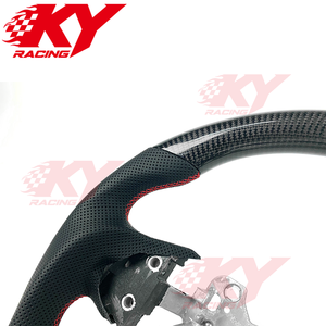 Accesorios Interiores para Automóviles Isuzu D-Max Mu-X, Volante Deportivo de Fibra de Carbono Personalizado en Cuero Genuino - Product Image 2