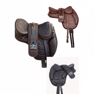 Venta al por mayor de monturas de caballo hechas a mano en cuero suave de alta calidad Freemax acolchado para la comodidad disponible colores negro marrón chocolate - Product Image 1