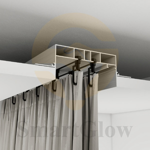 Hợp kim nhôm cường độ cao kéo dài theo dõi tùy chỉnh thạch cao lõm vách thạch cao Rèm nhôm hồ sơ căng vải rèm - Product Image 4